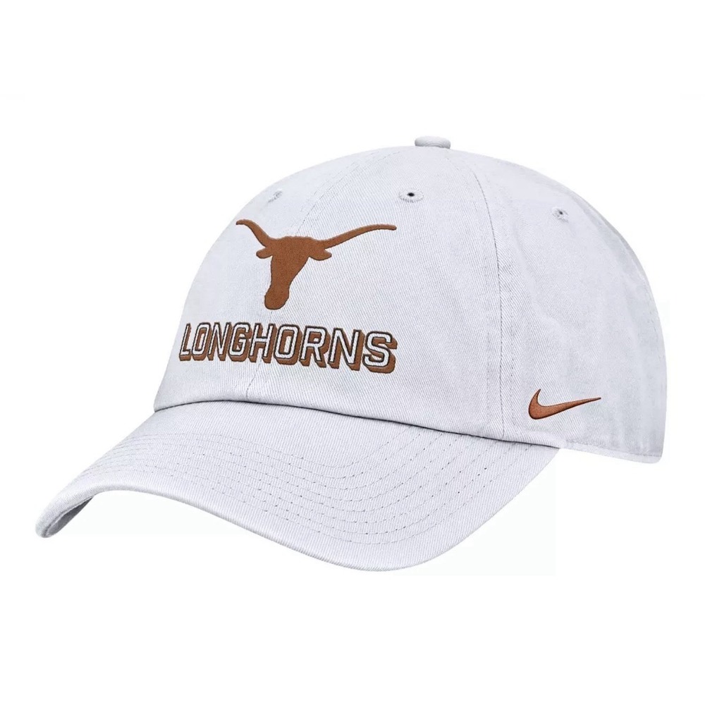 Nike Adult Texas Longhorns White Game Day Club Adjustable Hat Cap Size‎ M/L